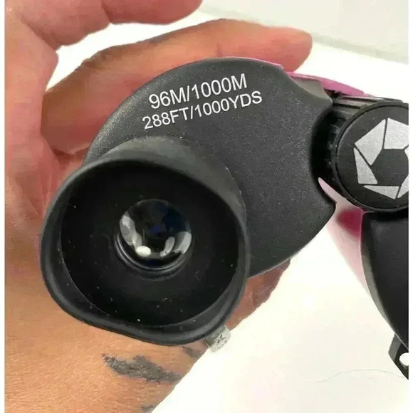 Barska 10x25 Pink Porro Binoculars 288FT With Carrying Bag Outdoor Camping - Picture 6 of 8